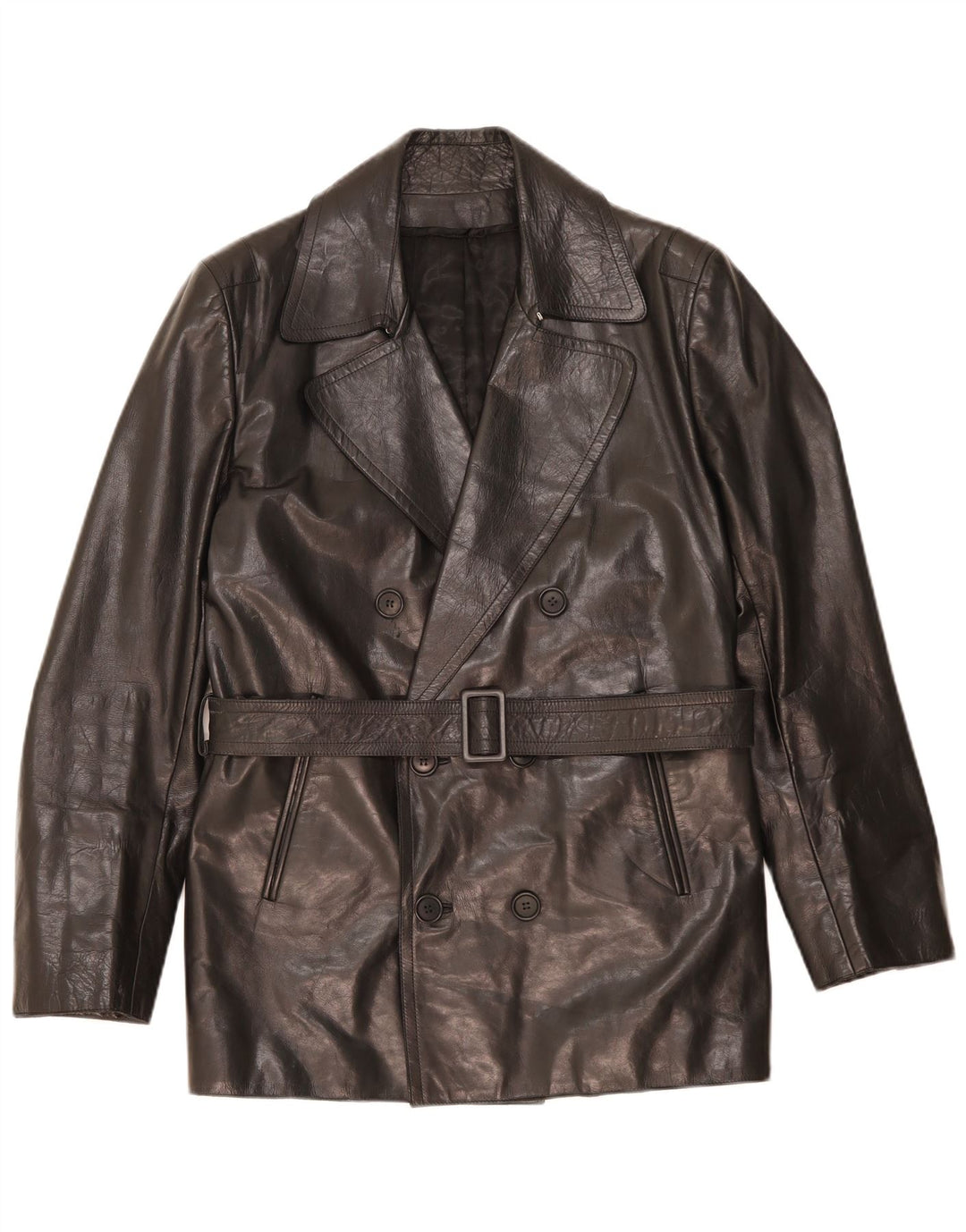 Costume National Mens Double Breasted Jacket IT 48 Medium Black
