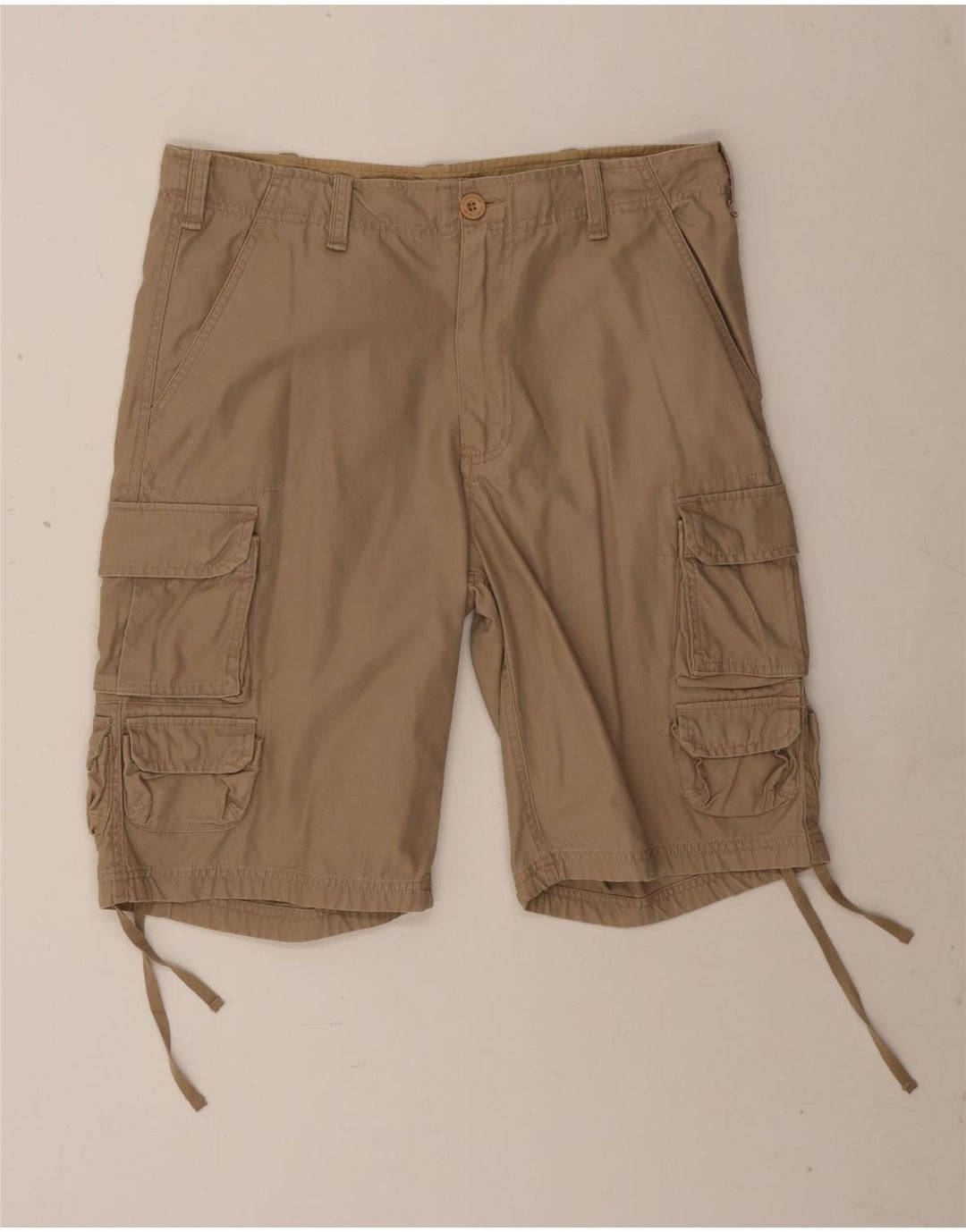JMC Mens Cargo Shorts IT 50 Large W34 Brown Cotton