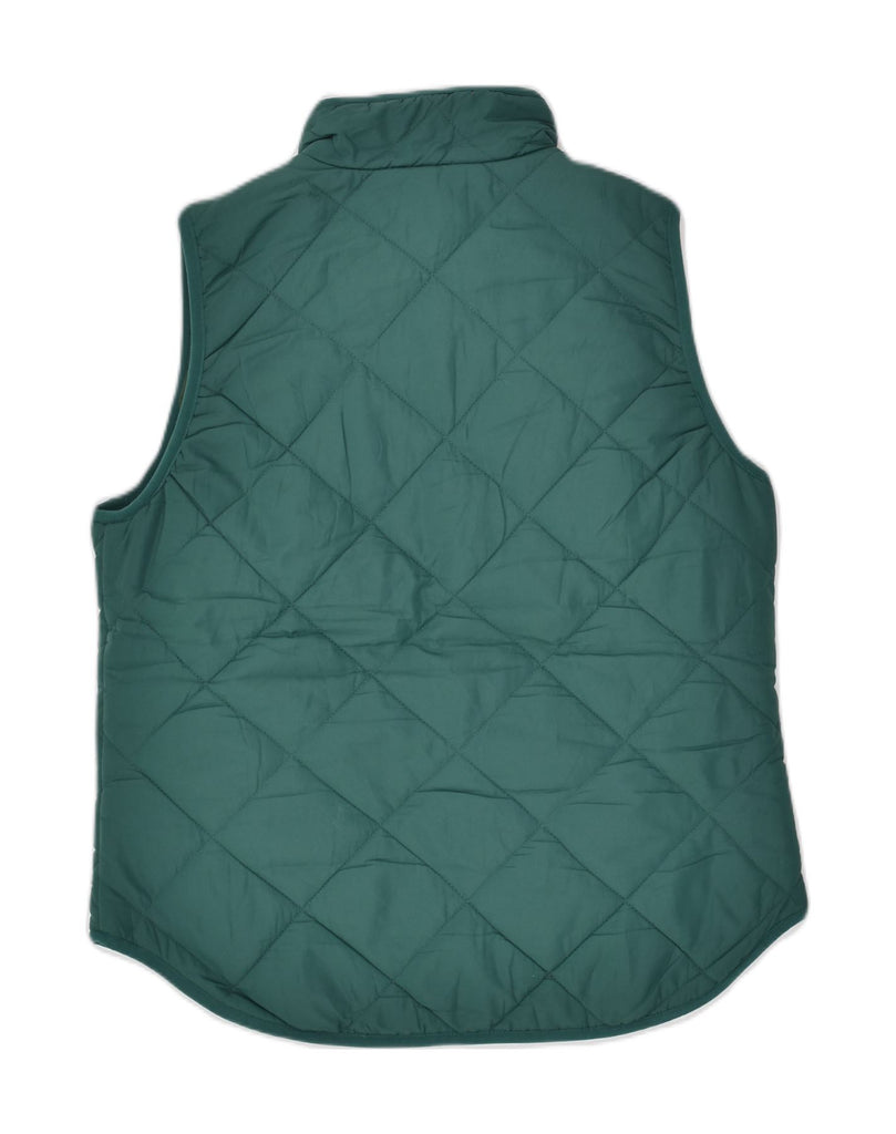 J. CREW Womens Quilted Gilet US 6 Medium Green Polyester | Vintage J. Crew | Thrift | Second-Hand J. Crew | Used Clothing | Messina Hembry 