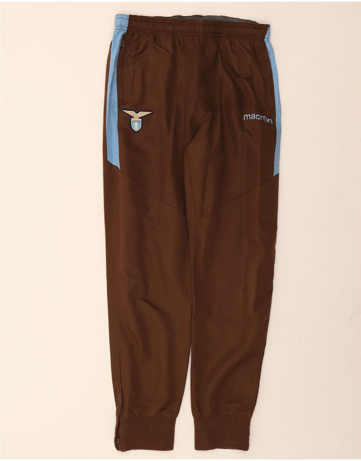 MACRON Boys Tracksuit Trousers Joggers 15-16 Years Small Brown Colourblock Vintage Macron and Second-Hand Macron from Messina Hembry 