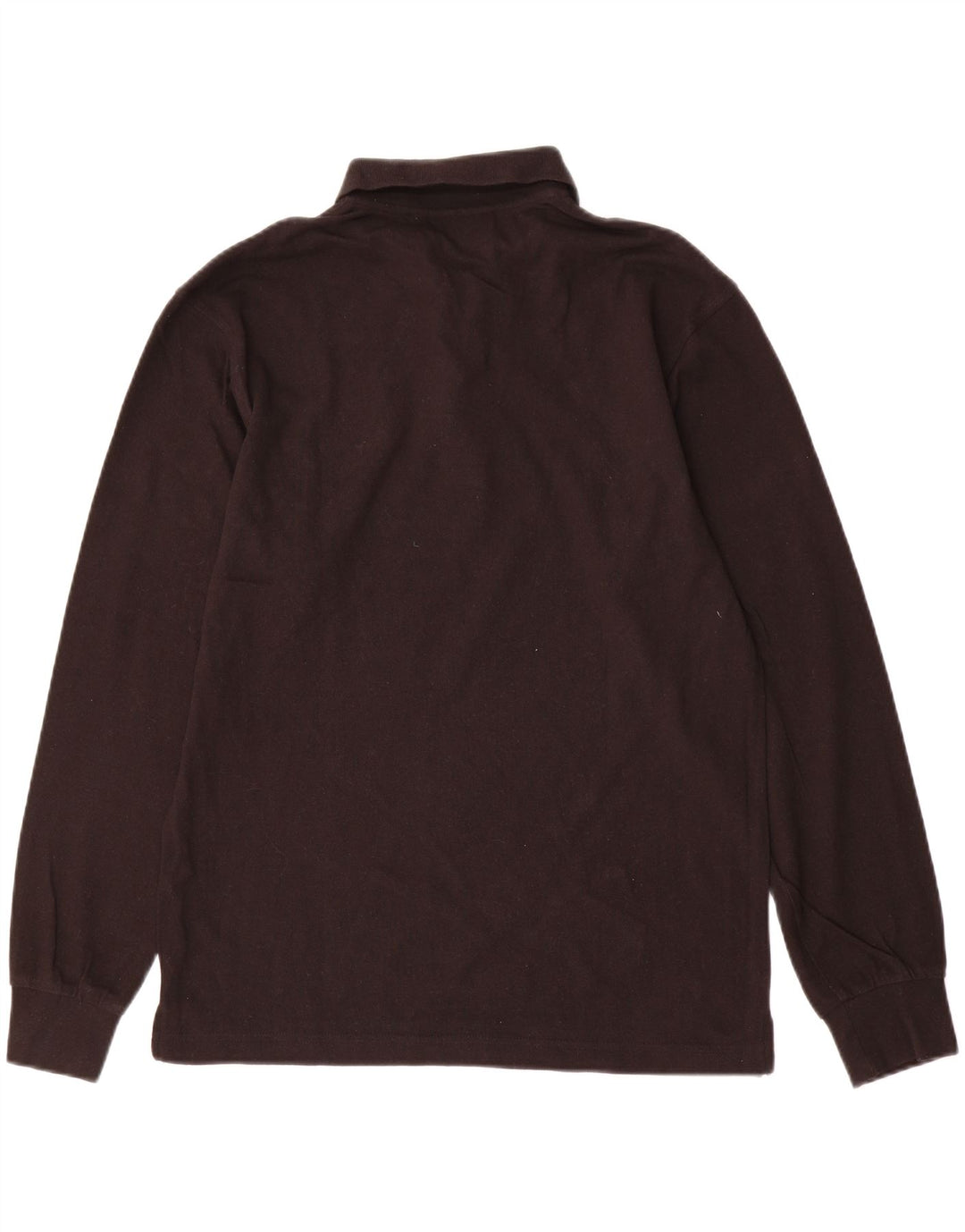 LOTTO Mens Long Sleeve Polo Shirt Medium Black Cotton