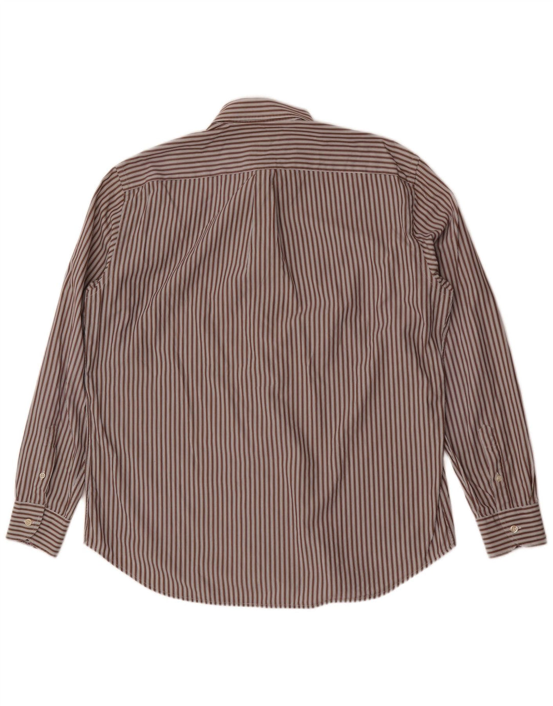 Harmont & Blaine Mens Regular Fit Shirt 2XL Brown Striped Cotton