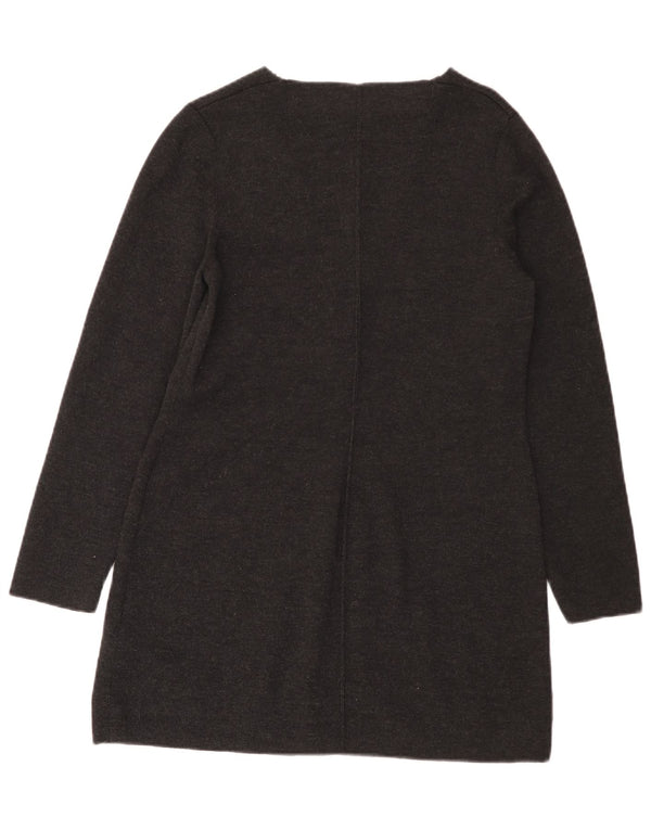 Luisa Spagnoli Womens Longline Cardigan Sweater UK 14 Large Grey