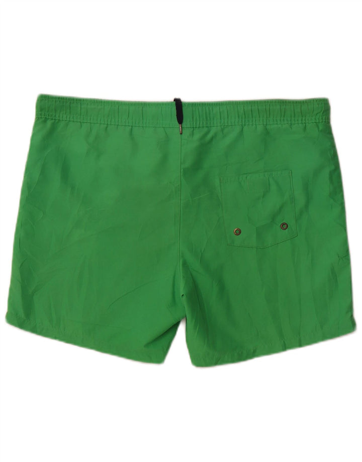 FILA Mens Graphic Swimming Shorts Medium  Green Polyester
