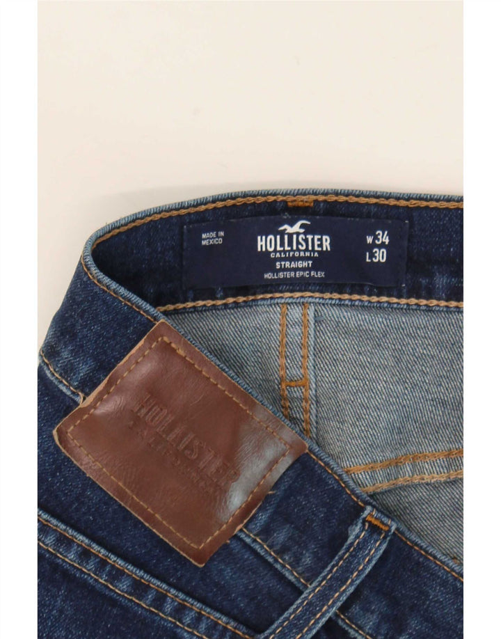 Hollister Mens Straight Jeans W34 L30 Blue
