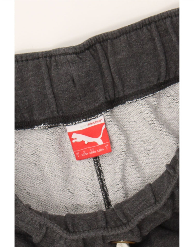 PUMA Mens Graphic Sport Shorts Large  Grey Vintage Puma and Second-Hand Puma from Messina Hembry 