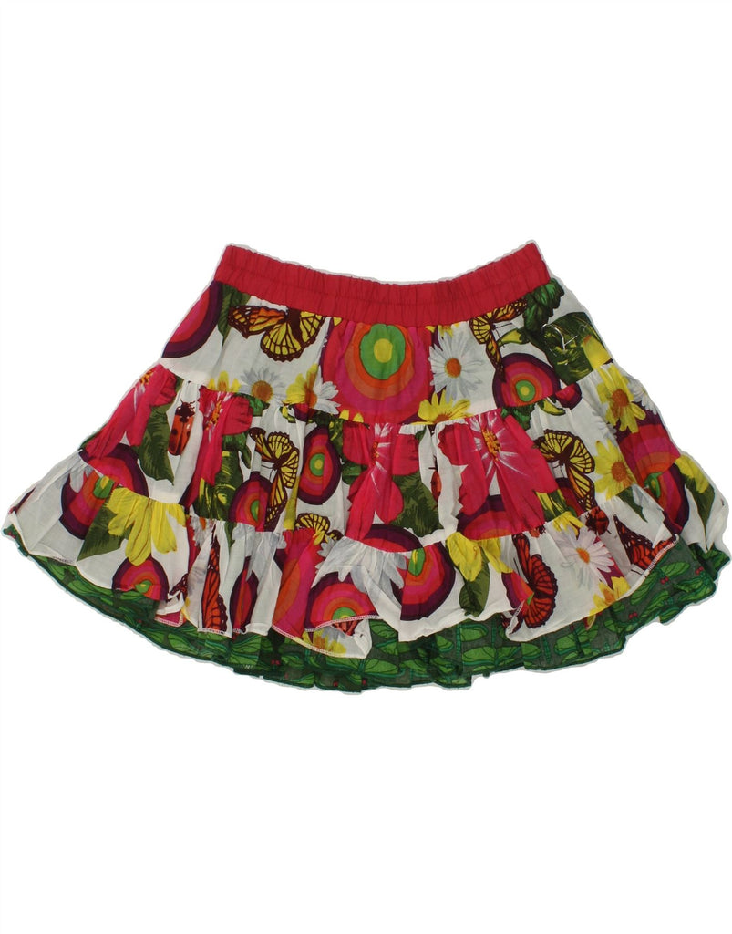 DESIGUAL Girls Reversible A-Line Skirt 5-6 Years W24  Multicoloured Floral | Vintage Desigual | Thrift | Second-Hand Desigual | Used Clothing | Messina Hembry 