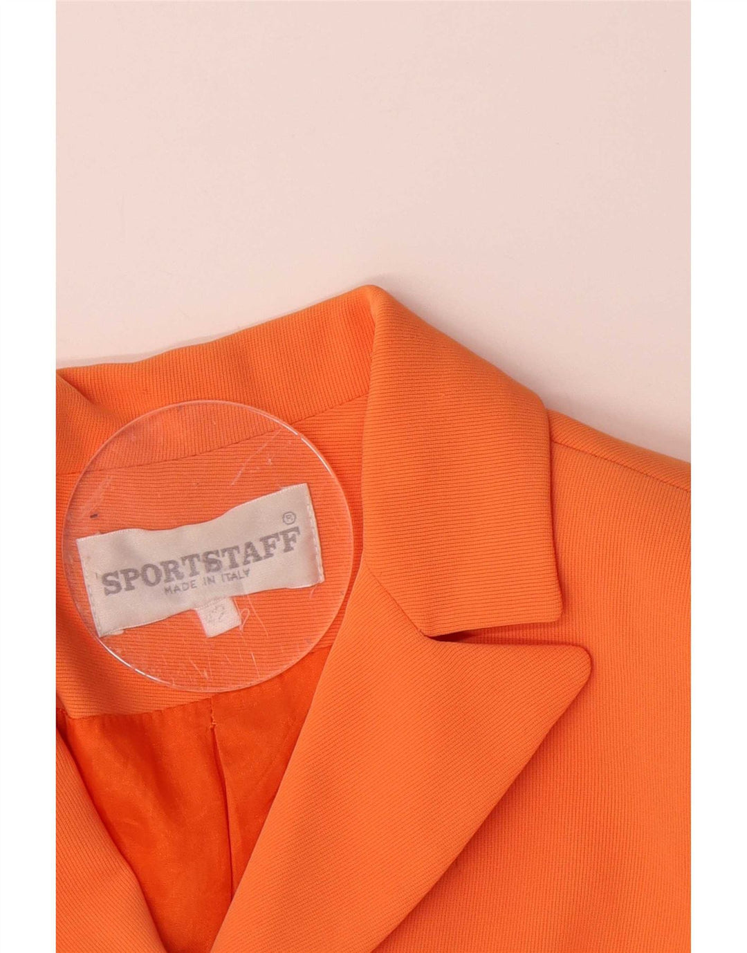 Sport Staff Womens 3 Button Blazer Jacket IT 42 Medium Orange