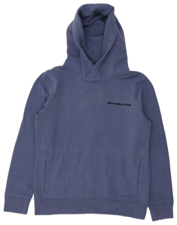 Abercrombie & Fitch Mens Graphic Hoodie Jumper XS Blue Cotton