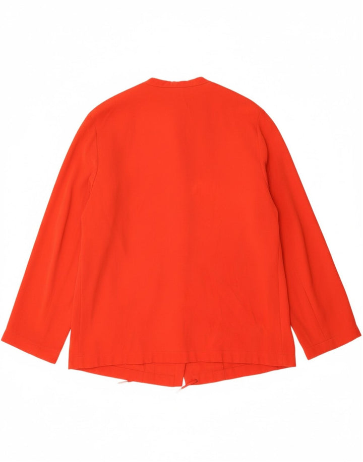 LUISA SPAGNOLI Womens Blazer Jacket UK 16 Large Red Polyester Vintage Luisa Spagnoli and Second-Hand Luisa Spagnoli from Messina Hembry 