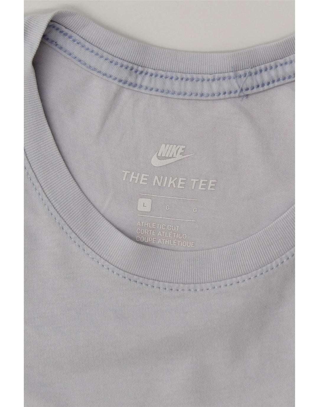 NIKE Mens Athletic Cut T-Shirt Top Large Blue