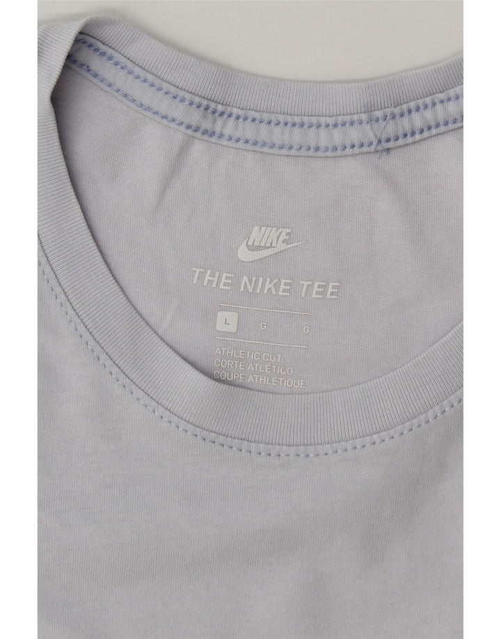 NIKE Mens Athletic Cut T-Shirt Top Large Blue