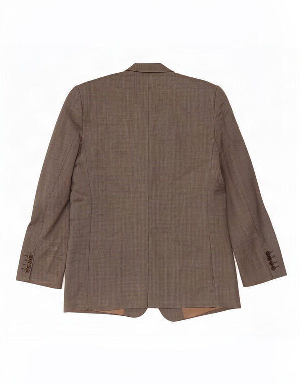 Marks & Spencer Mens 2 Button Blazer Jacket UK 42 Large Grey Wool