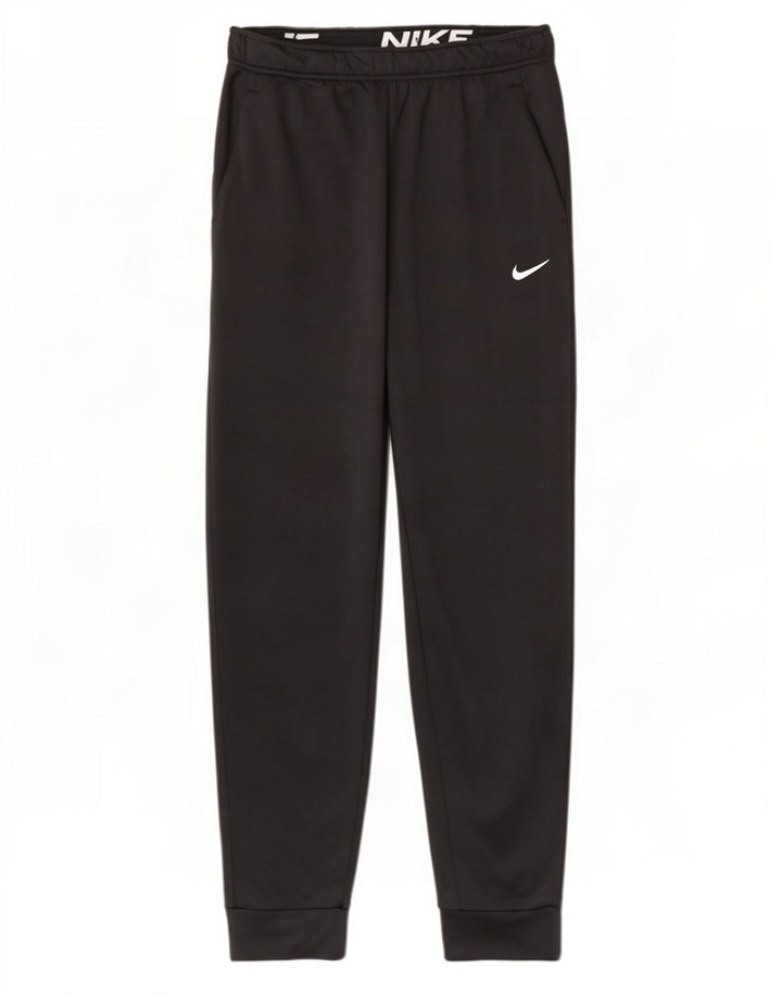 Nike Mens Therma-Fit Tracksuit Trousers Joggers Large Black Polyester