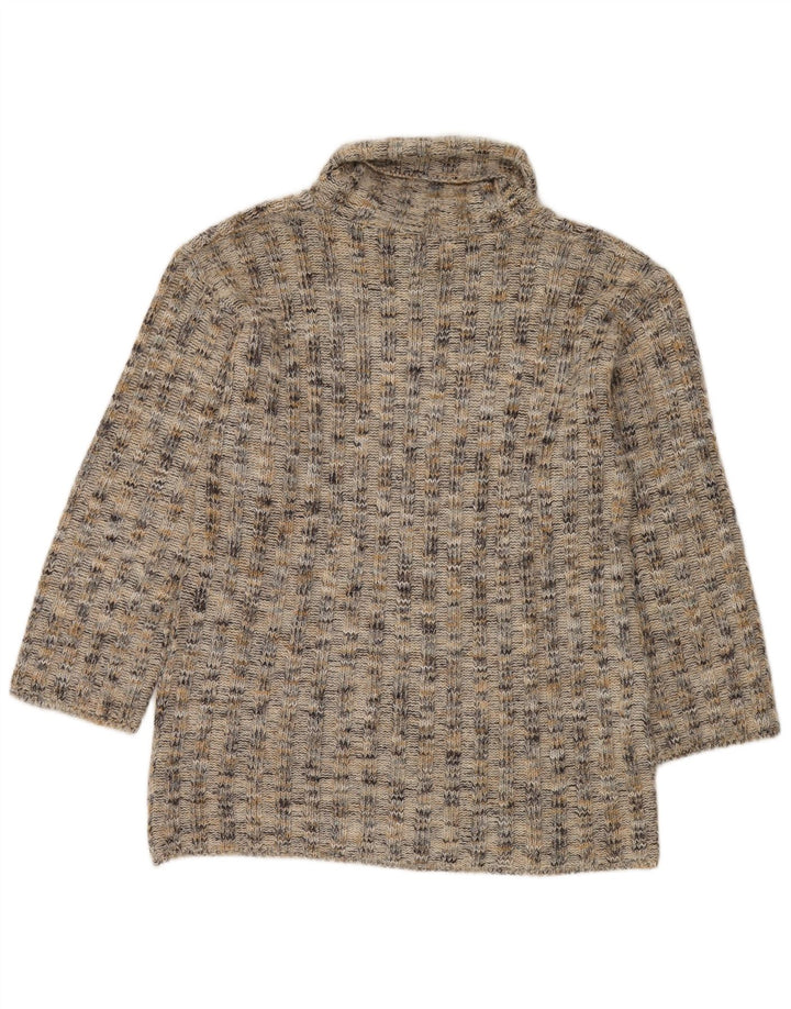 Onyx Womens Roll Neck Jumper Sweater UK 16 Large Multicoloured Flecked