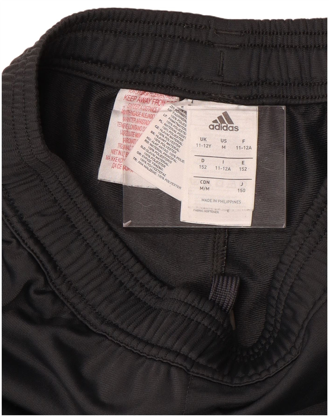 ADIDAS Boys Juventus Tracksuit Trousers 11-12 Years Grey Polyester