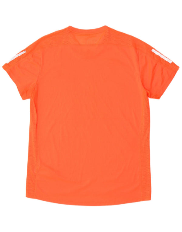 Adidas Mens Aeroready T-Shirt Top Medium Orange Polyester