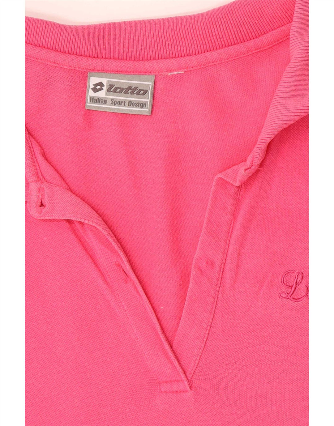 Lotto Womens Polo Shirt Medium Pink