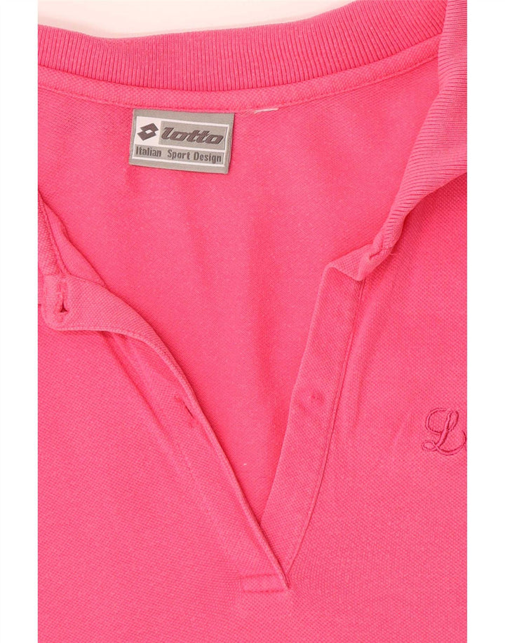 Lotto Womens Polo Shirt Medium Pink