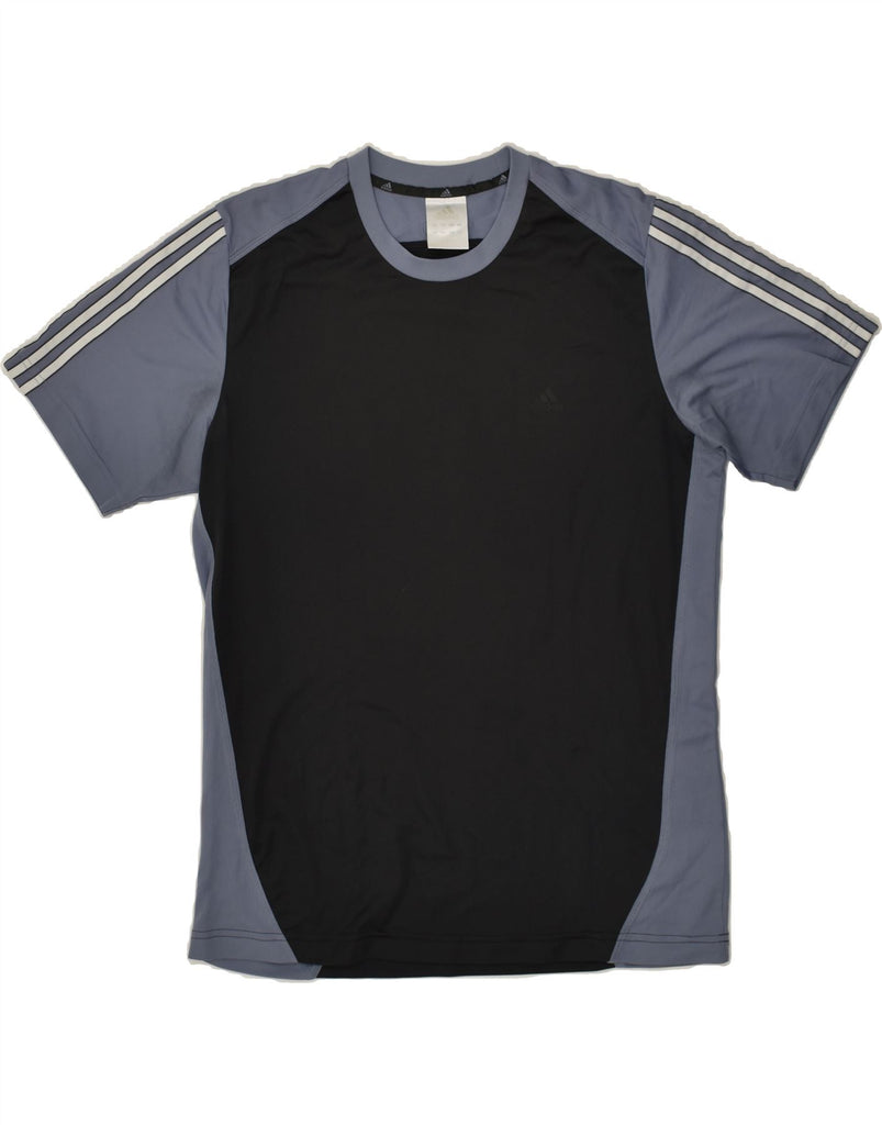 ADIDAS Mens T-Shirt Top Large Grey Colourblock Polyester | Vintage Adidas | Thrift | Second-Hand Adidas | Used Clothing | Messina Hembry 