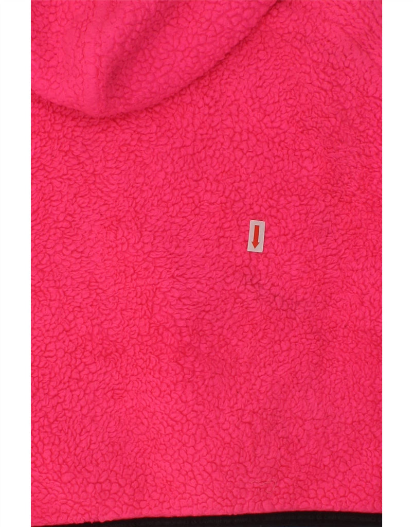 CALVIN KLEIN Girls Hooded Zip Neck Fleece Jumper 5-6 Years XS Pink | Vintage Calvin Klein | Thrift | Second-Hand Calvin Klein | Used Clothing | Messina Hembry 