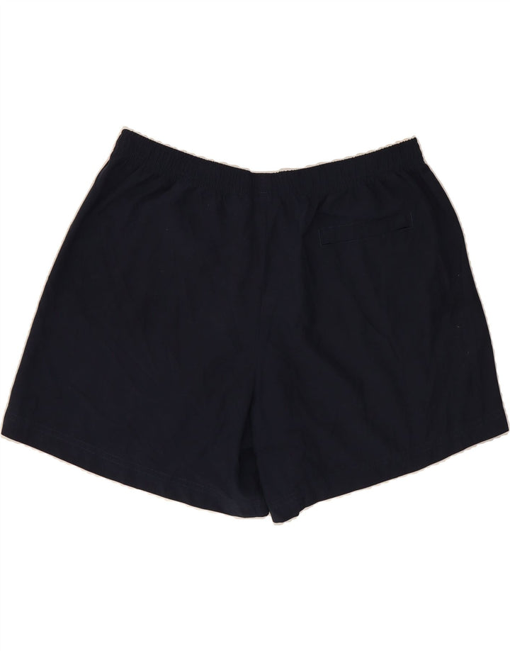 NIKE Womens Sport Shorts US 16/18 XL Navy Blue Colourblock Polyester Vintage Nike and Second-Hand Nike from Messina Hembry 