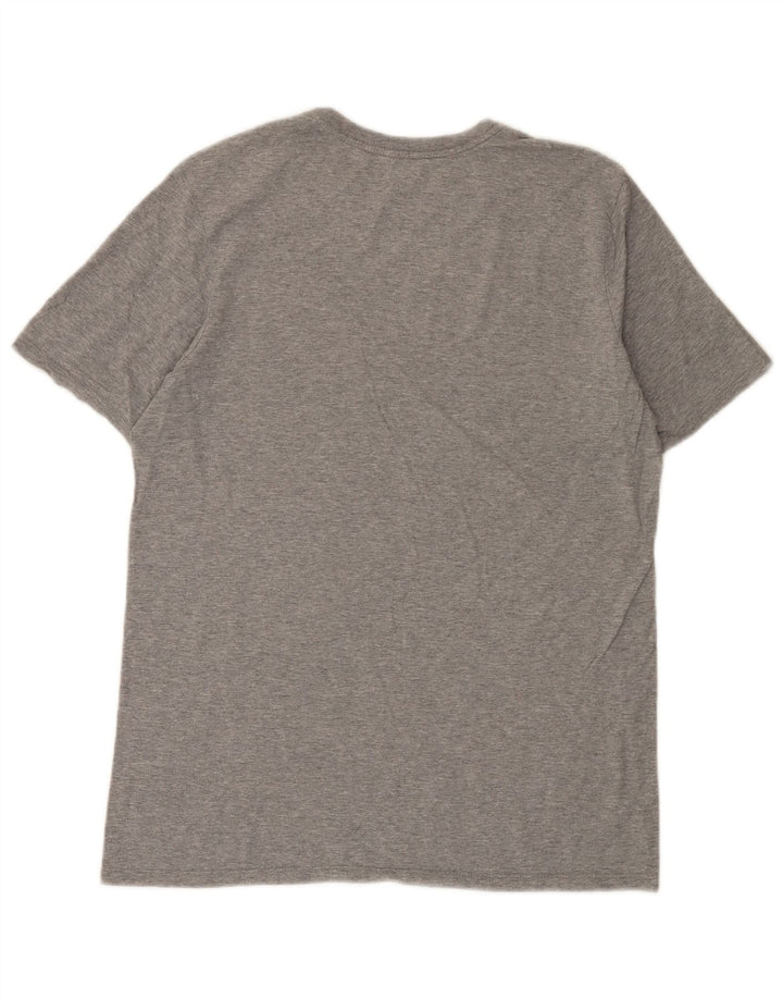 Nike Mens Athletic Cut Graphic T-Shirt Top Medium Grey