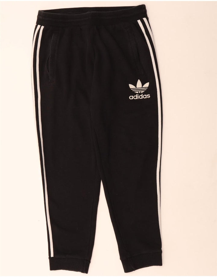 Adidas Mens Tracksuit Trousers Joggers Large  Black Cotton