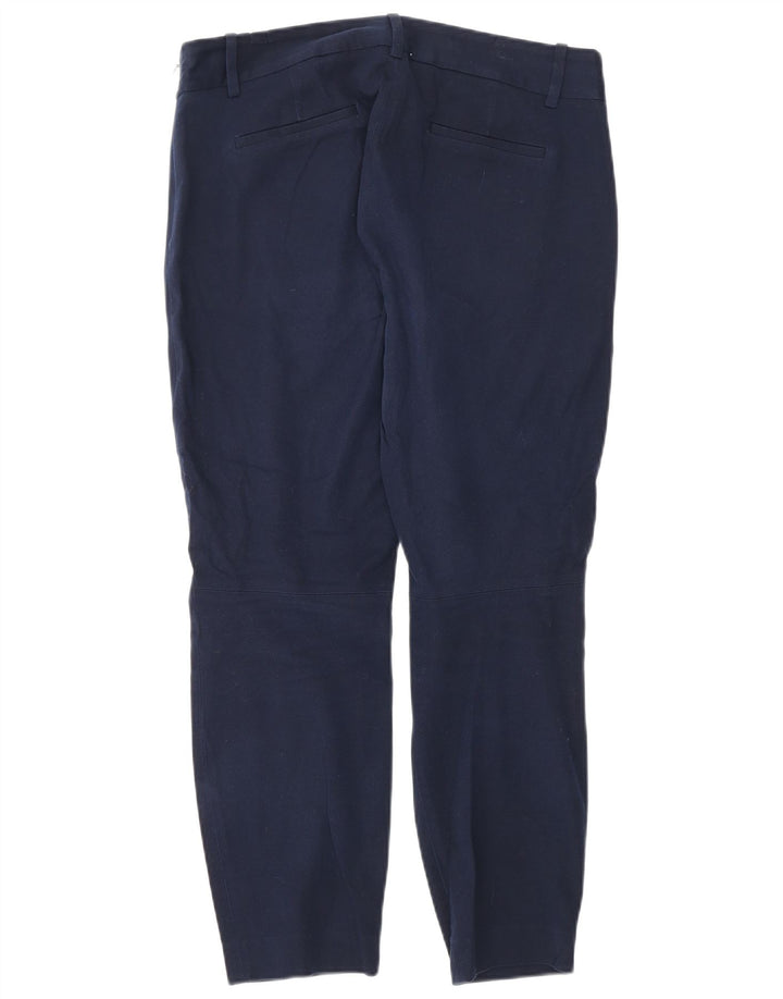 J. CREW Womens Minnie Slim Cropped Trousers US 8 Medium W30 L26 Navy Blue