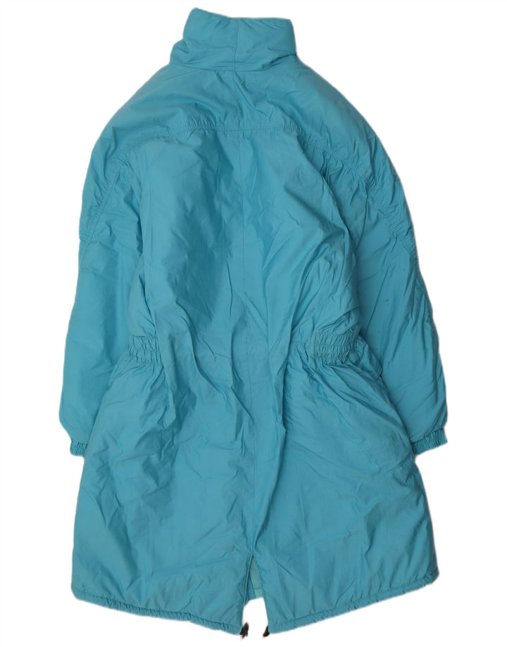 Vintage Womens Oversized Padded Coat IT 38 XS Blue Polyamide