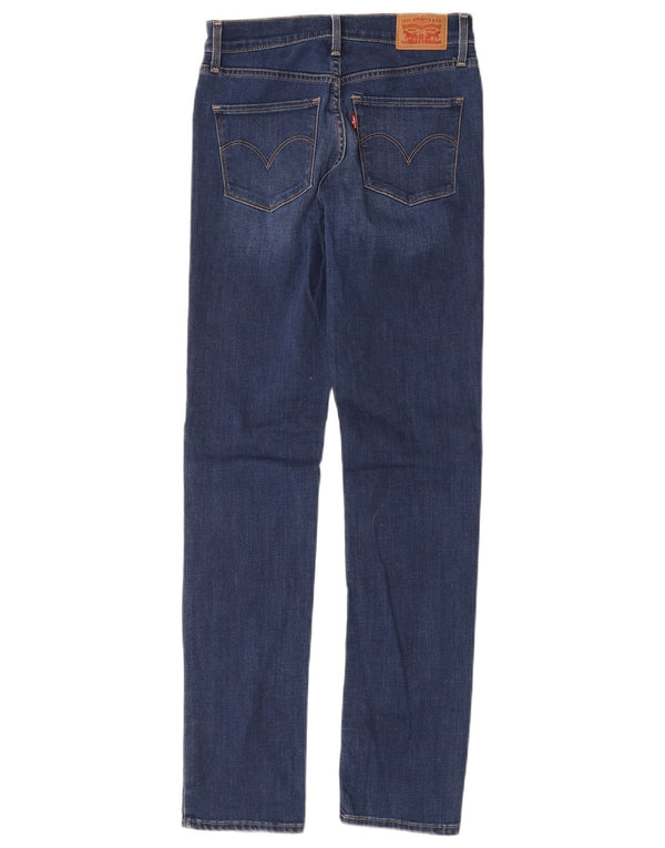 Levi's Womens 312 Shaping Slim Jeans W26 L32 Blue Cotton