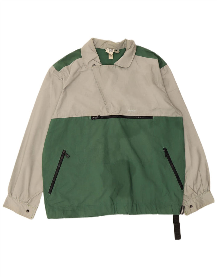 ROHAN Mens Pullover Windbreaker Jacket UK 36 Small Green Colourblock