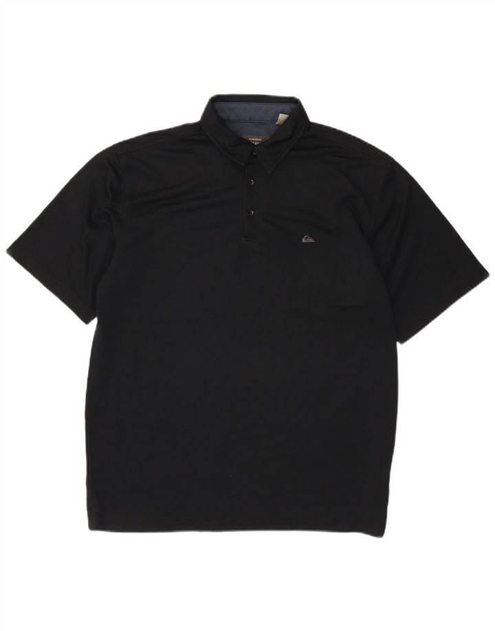 Quiksilver Mens Polo Shirt XL Black Polyester