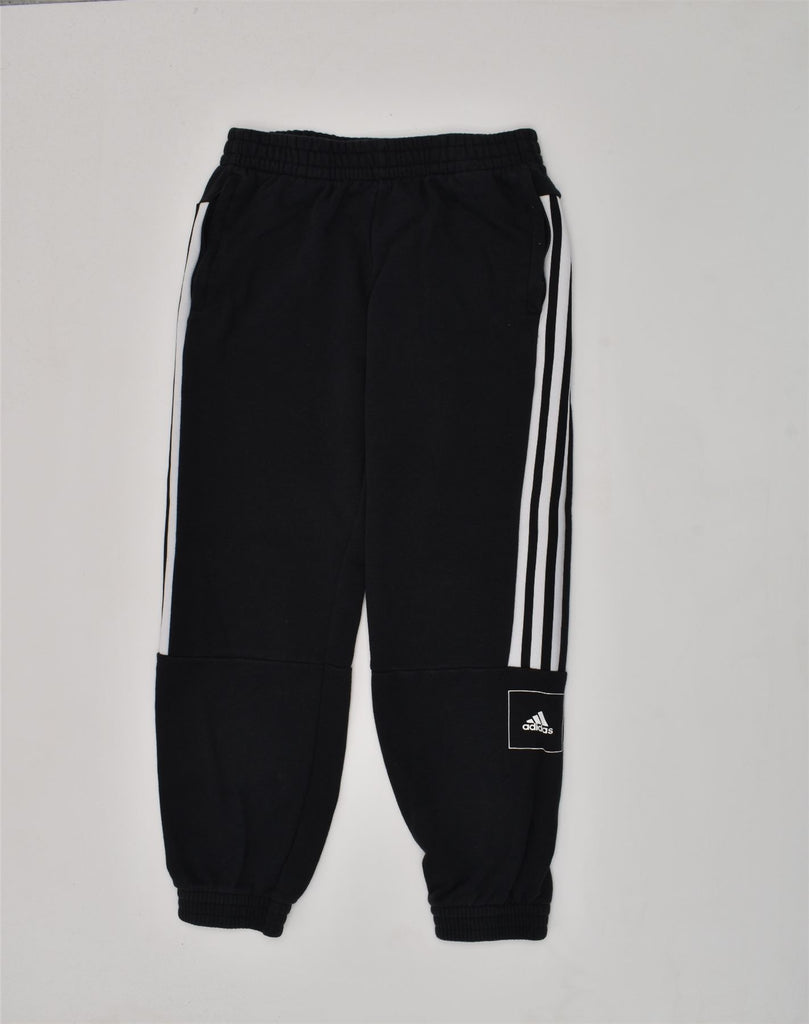 ADIDAS Boys Tracksuit Trousers Joggers 11-12 Years Black Cotton | Vintage Adidas | Thrift | Second-Hand Adidas | Used Clothing | Messina Hembry 