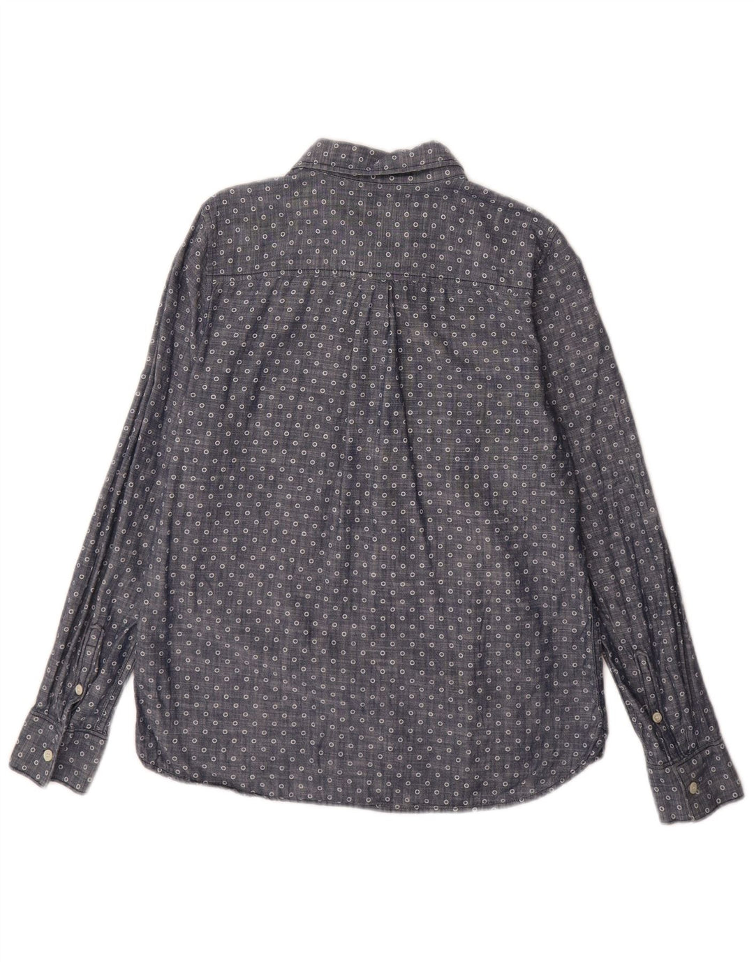 J. CREW Womens Pullover Shirt US 6 Medium Blue Spotted