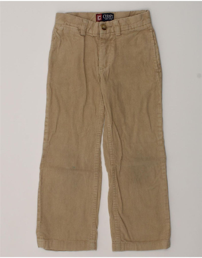 CHAPS Boys Straight Corduroy Trousers 3-4 Years W20 L17 Beige Cotton | Vintage Chaps | Thrift | Second-Hand Chaps | Used Clothing | Messina Hembry 