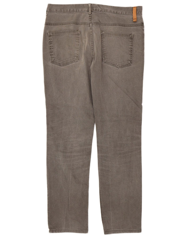 Zara Mens Straight Jeans EU 42 Large W32 L31 Grey Cotton