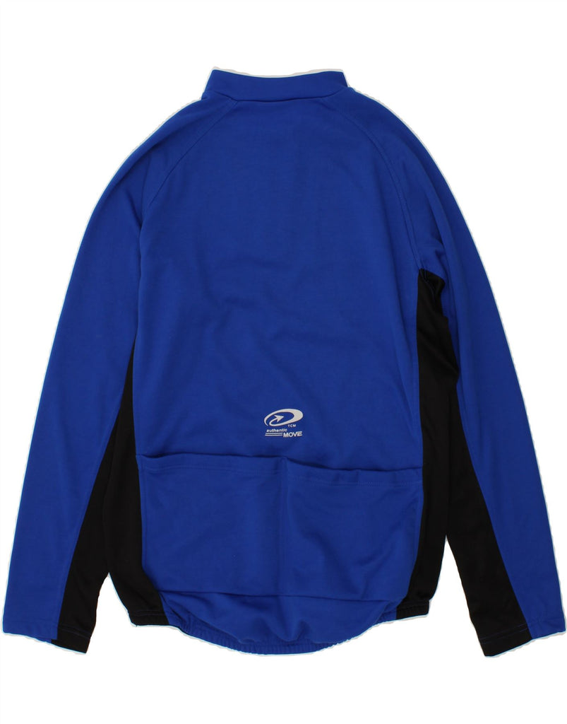 TCM Mens Zip Neck Pullover Tracksuit Top XL Blue Colourblock Polyester Vintage TCM and Second-Hand TCM from Messina Hembry 