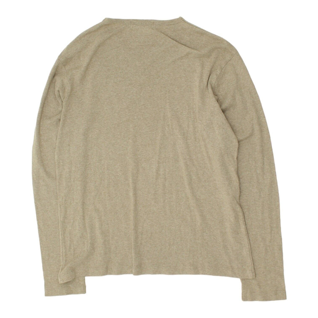 Polo Ralph Lauren Mens Grey Long Sleeve Tshirt | Vintage Casual Designer VTG | Vintage Messina Hembry | Thrift | Second-Hand Messina Hembry | Used Clothing | Messina Hembry 