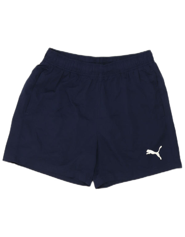 Puma Mens Sport Shorts Medium Navy Blue Polyester