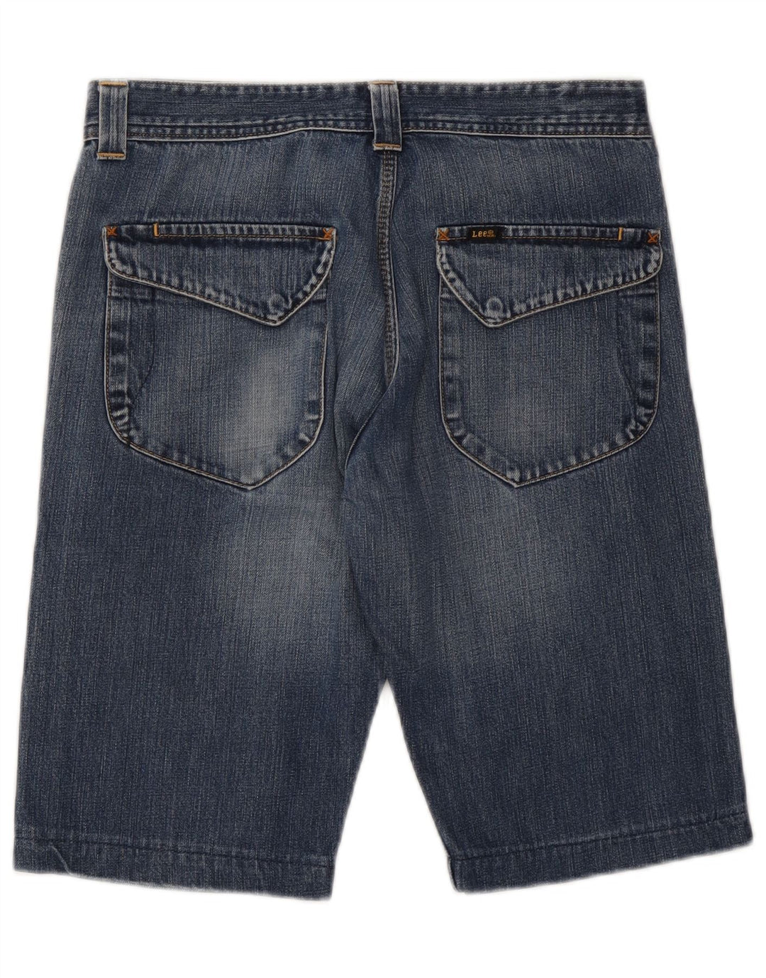LEE Mens Whizit Denim Shorts W32 Medium Blue Cotton