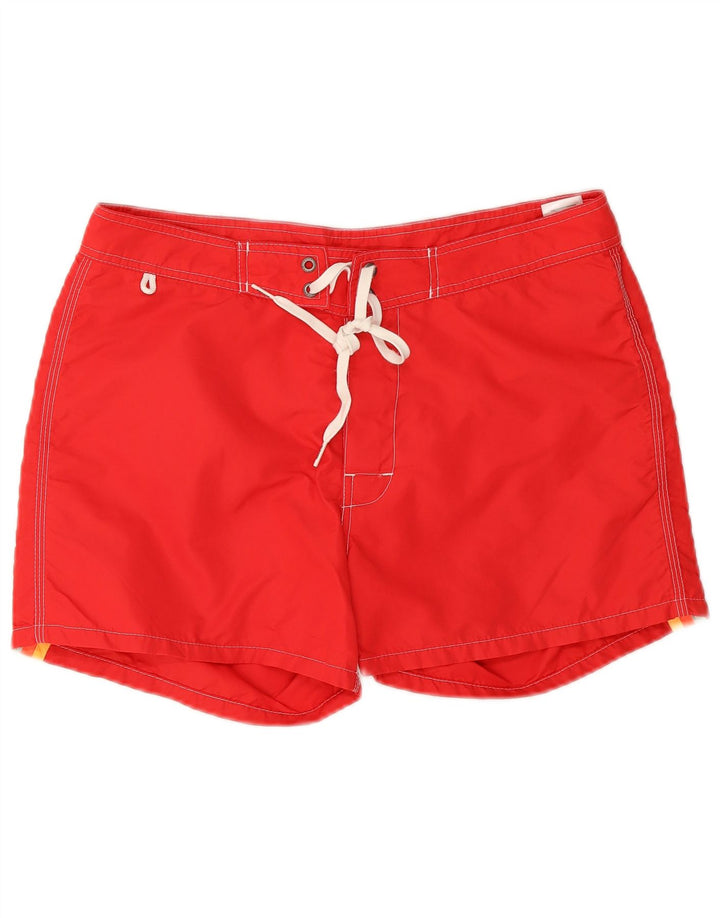 Sundek Mens Swimming Shorts Medium Red Nylon