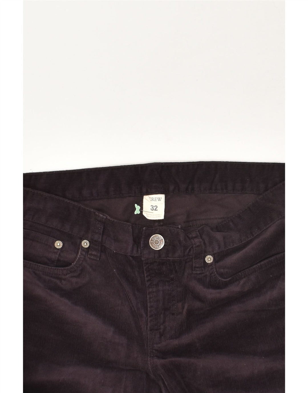 J. CREW Womens Slim Corduroy Trousers W32 L27 Purple Cotton | Vintage J. Crew | Thrift | Second-Hand J. Crew | Used Clothing | Messina Hembry 