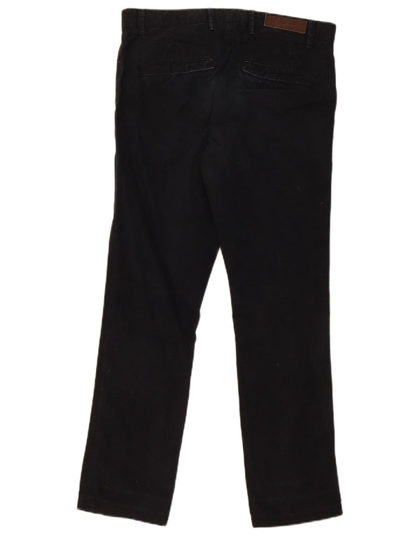 Zara Mens Straight Chino Trousers EU 38 Small W30 L29 Black