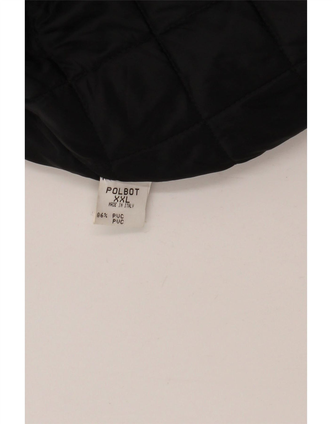 Polbot Mens Hooded Windbreaker Jacket UK 44 2XL Black Polyvinyl