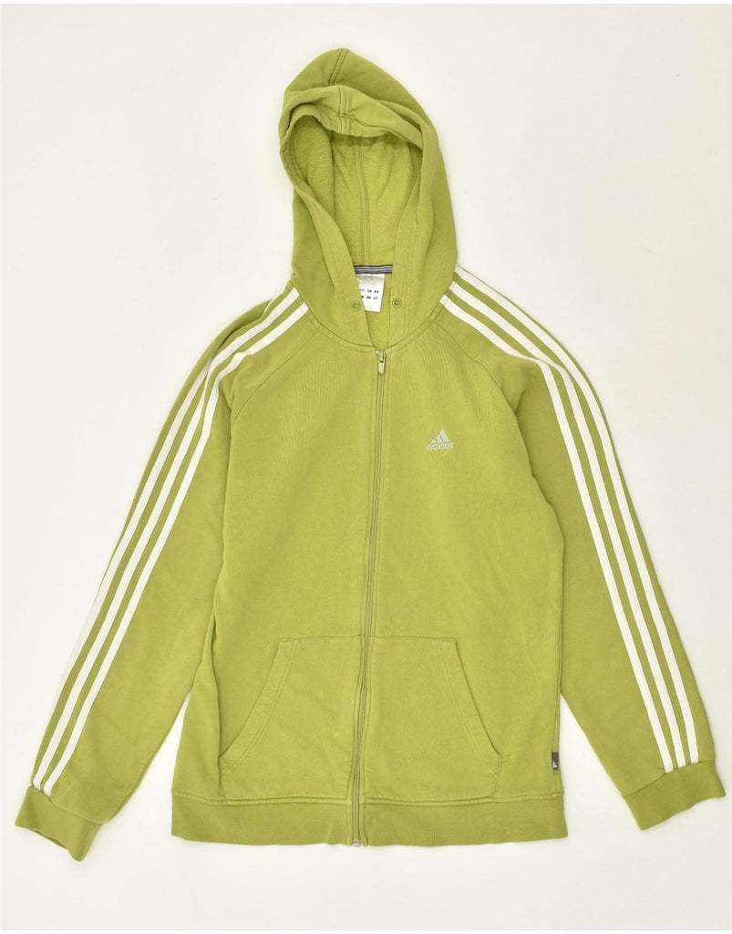 ADIDAS Mens Zip Hoodie Sweater Small Green Cotton | Vintage Adidas | Thrift | Second-Hand Adidas | Used Clothing | Messina Hembry 