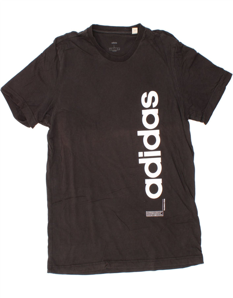 ADIDAS Mens Graphic T-Shirt Top Large Black Cotton Vintage Adidas and Second-Hand Adidas from Messina Hembry 