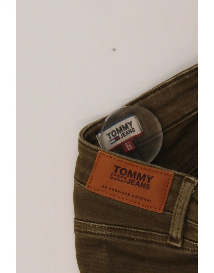 Tommy Hilfiger Womens High Rise Slim Jeans W27 L32 Khaki