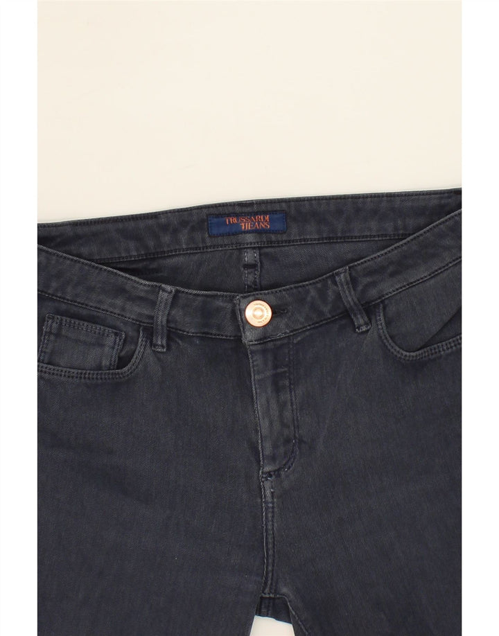 TRUSSARDI Womens Skinny Jeans W29 L27 Navy Blue Vintage Trussardi and Second-Hand Trussardi from Messina Hembry 