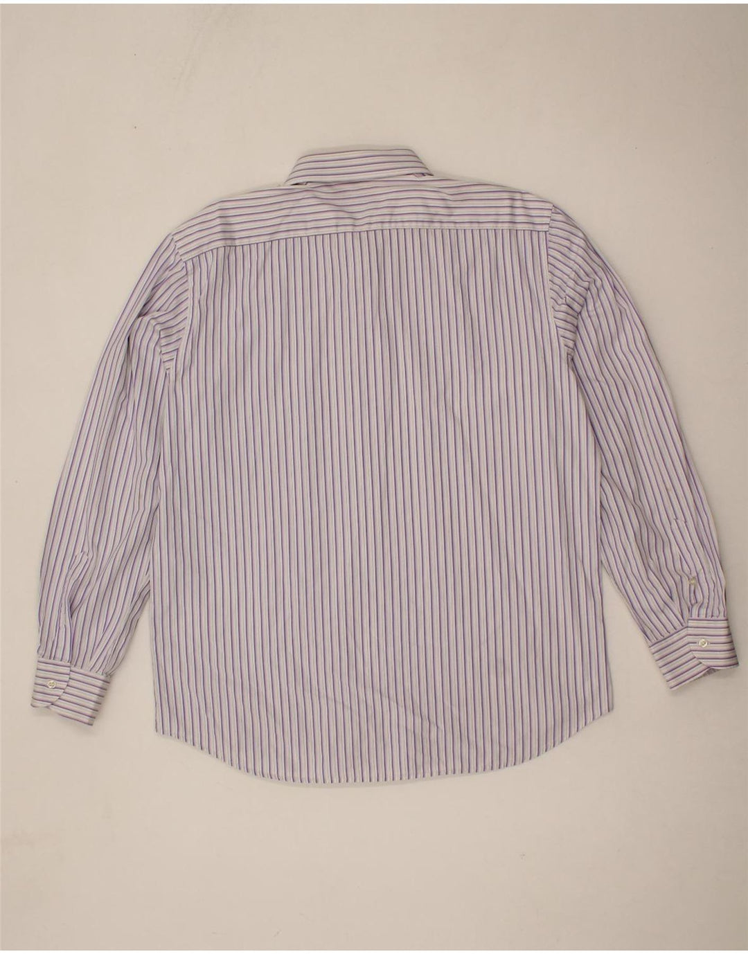 ROCCOBAROCCO Mens Shirt Size 44 17 1/2 XL Purple Striped Vintage Roccobarocco and Second-Hand Roccobarocco from Messina Hembry 